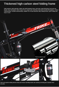 Bicicleta de Montaña Ligera de 26 Pulgadas para Adultos Hombres Portátil Plegable para Deporte Extremo con 21 Velocidades para Ciclismo de Carretera y Freno de Disco - Product Image 5
