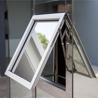 Lukliving fenêtre d'auvent anti-cambrioleur à double verre pour la maison