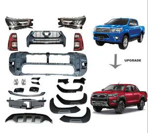 NUEVOS accesorios exteriores ABS Matte Black Carbon Full Combo Set Black body kit para 2020 Hilux Facelift 2021 REVO 4X4 Conquest