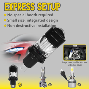 Usine bon <span class=keywords><strong>prix</strong></span> H4 lentille de projecteur led à prise directe avec ventilateur H4 ampoule de phare 90W feux de croisement 9-36V LED pour camion de voiture - Product Image 5