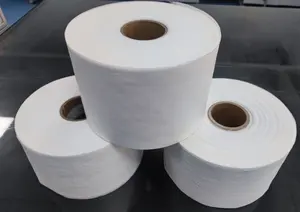 Respetuoso del medio ambiente de alta calidad 25gsm algodón HIDRÓFILO sensación transpirable biodegradable PLA tela no tejida rollo de tela no tejido