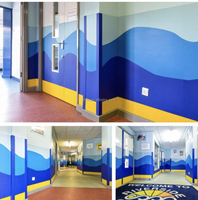 Revêtement mural en PVC moderne, antibactérien, antimicrobien, résistant aux chocs, avec couleurs flexibles et design 3D
