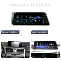Autoradio 12,3 pouces avec écran partagé, 4 Go de RAM + 64 Go de ROM, Carplay et Android Auto pour Lexus RX 2016-2019
