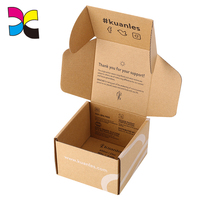 Encre blanche de conception personnalisée d'impression kraft brun boîtes/boîte d'emballage