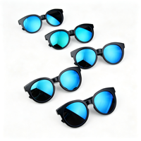 Lunettes de soleil Feirong à prix abordable, personnalisables avec logo, monture ronde classique, cadeau promotionnel, verres PC UV400