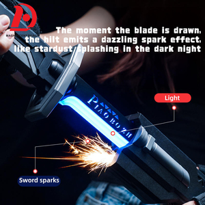Huada Firestone khói phun Glow Light-Up <span class=keywords><strong>Laser</strong></span> đồ chơi thanh kiếm tia lửa wanderer lightsaber phát sáng an toàn vai trò chơi vũ khí đồ chơi - Product Image 3