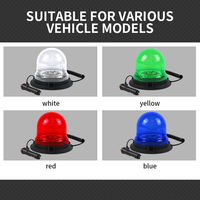 Neue LED blinkende Leuchtfeuer LKW Rot Blau Bernstein Not blitz licht Magnetisch rotierende Blitz warnleuchte IP65 Wasserdicht