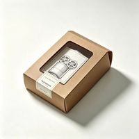 Boîte en carton blanc imprimée en gros, papier épais et rigide, logo personnalisé, illustration