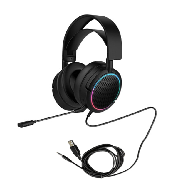 Led Gaming Headset for Game Esports Headset E-Sports Wired 3.5 Jack+USB Power Supply Gaming Headphone Headset