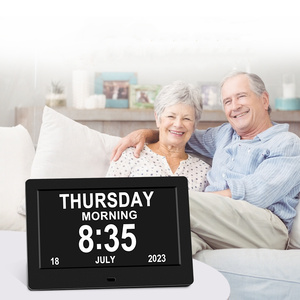 Reloj con Pantalla LCD de 7'' con Soporte de Mesa y para Colgar en la Pared, Reproductor de Video, Reloj para Personas con Alzheimer, Reloj para Demencia de 7 Pulgadas - Product Image 2