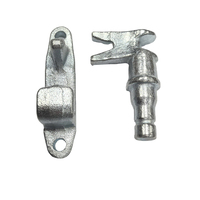 Poignée de porte de conteneur zinguée avec serrure à came pour camion et poignée triangulaire