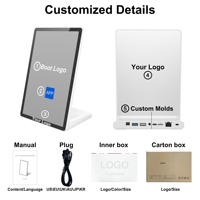Support de tablette Android fixe de type L intégré avec base en L pour affichage public antivol sur comptoir