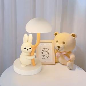 Cute Rabbit Bedroom Bedside <b>Light</b> Instagram Style Decorative Atmosphere Table <b>Light</b> Three Color Adjustable Small <b>Night</b> <b>Light</b> - Product Image 3