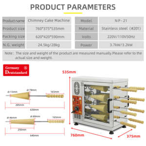 Machine à pain commerciale 16 tambour cheminée gâteau four machine à vendre - Product Image 5