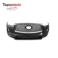 Topzonauto Frontstoßstangenabdeckung für Infiniti QX60 2016-2019 OEM 62022-9NC0H Lackierbarer Kunststoff Direktpassende Karosserie-Kit-Stoßstangen