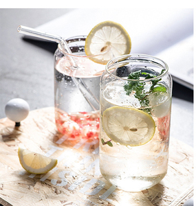 Cốc Cola Thủy Tinh DD1098 500ML Có Ống Hút Bộ Ly Uống Mason Lạnh Có Nắp Tre - Product Image 4