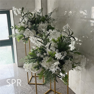 SPR-Rosas artificiales decorativas para decoración, orquídeas colgantes de glicina, tulipanes elegantes, arreglo Floral para boda de campo - Product Image 6