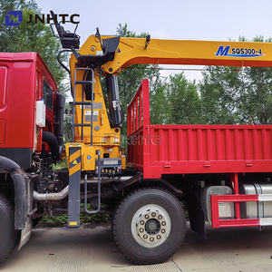 Kualitas tinggi HOWO 12 roda 12 Ton 14 Ton 16 Ton teleskopik Boom truk kargo dipasang derek SQS300-4 untuk dijual - Product Image 4