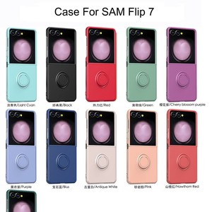 Confortevole custodia in Silicone liquido per <span class=keywords><strong>Samsung</strong></span> Z Flip 7 anello porta cellulare pieghevole custodia per Galaxy Z Flip 7 custodie - Product Image 4