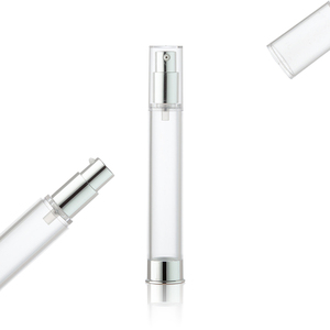 Botella de Plástico Delgada Personalizada para Loción, Botella de Plástico sin Aire Plateada de 10 ml, 15 ml, 20 ml, 30 ml, 35 ml - Product Image 3