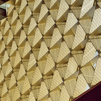Panneaux muraux extérieurs en métal imperméables, panneaux muraux décoratifs sans cadre, revêtement en aluminium