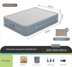 <span class=keywords><strong>Matelas</strong></span> de camping gonflable pliable moderne en PVC, tapis de couchage pour tente extérieure, lit d'appoint pour la maison avec tissu en <span class=keywords><strong>mousse</strong></span> antidérapante - Product Image 5