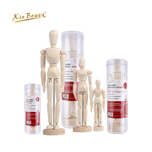 Manichino in Legno Regolabile <span class=keywords><strong>da</strong></span> 8'' <span class=keywords><strong>per</strong></span> Disegno e Pittura, Modello Maschile e Femminile <span class=keywords><strong>per</strong></span> Ornamento Artistico - Product Image 2