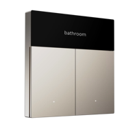 Interrupteur mural intelligent créatif à deux boutons 100-240V BT5.0 SIG Mesh 400W, contrôleur d'éclairage intérieur avec fil neutre S2PRO