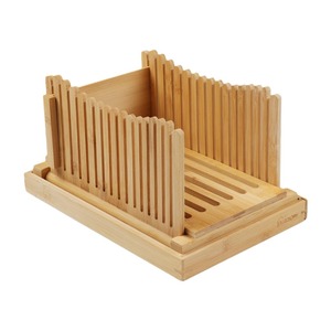 Foldable Bamboo Eco-Friendly <strong>Bread</strong> <strong>Slicer</strong> and Breadcrumb Collection Tray <strong>Manual</strong> Pastry Cutter for Home Baking Kitchen Tools - Product Image 4