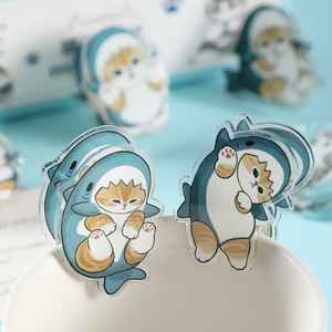 48 pinces à papier en acrylique en forme de tête de requin de dessin animé, design mignon, pour étudiants et <span class=keywords><strong>bureau</strong></span>, pour le rangement des documents - Product Image 4