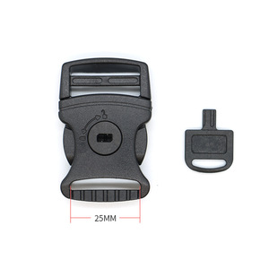 Attache de sécurité Jimei pour enfant, laisse anti-perte, boucle de sécurité 25 mm, double verrouillage, accessoire de harnais pour bébé en plastique - Product Image 3