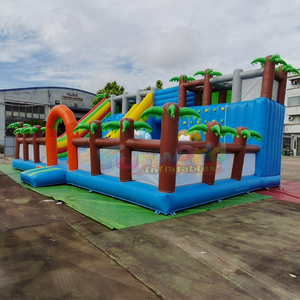 Parque inflable gigante de calidad comercial para exteriores, parque temático tropical de la selva, parque de atracciones de safari. - Product Image 3