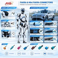 4 in 1 MINI FAKRA B Code Female ke 4* R/A FAKRA Female Kabel Video Otomotif