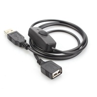 यूएसबी शक्ति कॉर्ड चुड़ैल स्विच और एलईडी usb विस्तार केबल पुरुष के लिए महिला