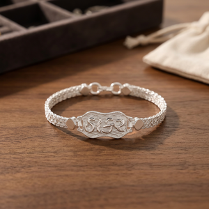 Bracelet fin en argent sterling pour bébé, réglable, mignon, cadeau pour nouveau-né, nourrisson, tout-petit, unisexe - Product Image 2