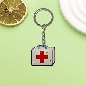 Para la serie médica <span class=keywords><strong>Shein</strong></span>: Llavero creativo con mosquetón de PVC de goma suave, decoración DIY para mochila y coche - Product Image 6