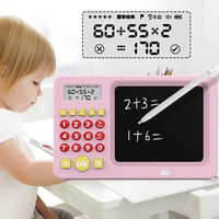 Tablette d'écriture LCD pour enfants, tableau de dessin anglais, machine d'apprentissage des mathématiques, calculatrice, machine d'arithmétique mentale, jouet éducatif