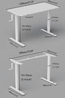Bureau assis-debout électrique PRORIALS à moteur unique, réglable en hauteur, silencieux, idéal pour le télétravail et les petites entreprises