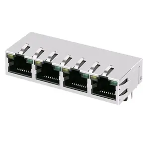 Keystone PCB Modular Multiport Network Ethernet RJ45 Conector com LED