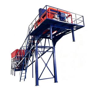 Centrale à béton mobile électrique 50m3/h avec boîte de vitesses et roulement, station de mélange de béton portable simple au <span class=keywords><strong>prix</strong></span> d'usine - Product Image 1