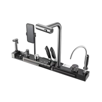 Évier de cuisine en acier inoxydable 304 à cascade, cuve unique, intelligent avec support pour téléphone, pour la maison