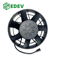 EDEV 12-Zoll 12V/24V Bürstenloser Kondensator-Axiallüfter OEM IP68 216W für Bus-Klimaanlagenkühlung