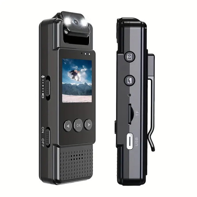 WIFI Body Camera With HD IPS Screen Rotatable Len and Back Clip Full HD Body Worn Camera Wearable Pocket Bodycam Camcorder