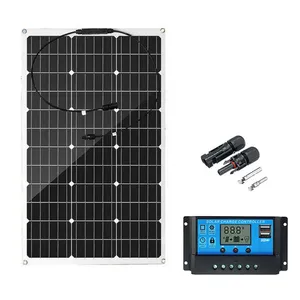 Proveedor de fabricación Células de silicio monocristalinas Panel solar flexible para tienda de casa de madera Rv