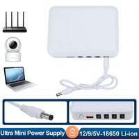 Alimentation sans coupure UPS12V9V5V DC Mini UPS 10050mAh Batterie au lithium UPS en ligne pour ordinateur WIFI Routeur Modem