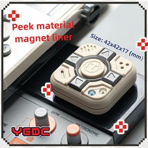 YEDC Pig Cube EDC ของเล่นหมุนนิ้วมือทำจากเรซิ่นซิลิโคนแม่เหล็ก ดีไซน์เก๋ไก๋ สร้างสรรค์ เป็นมิตรกับสิ่งแวดล้อม ช่วยผ่อนคลาย - Product Image 3