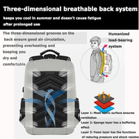 Mochila para Portátil Impermeable, de Gran Capacidad, Antirrobo, para Viajes de Negocios, Universidad o Escuela, Personalizable al por Mayor y de Alta Calidad