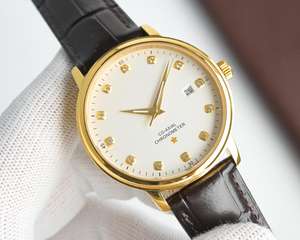 นาฬิกาควอทซ์อะนาล็อกหนังสแตนเลสสตีลสุดหรูสำหรับผู้ชาย พร้อมปฏิทินคู่และกล่องนาฬิกาสำหรับนักเรียน - Product Image 2