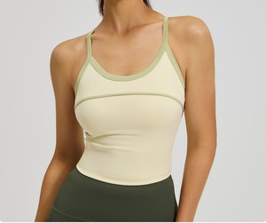 Women Plus Size Lightweight Eco-Friendly Breathable Sports Yoga Top Sports <b>Bra</b> Chest Pad Four-Way <b>Stretch</b> Medium Support - Product Image 4