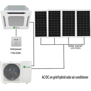 Aire Acondicionado Híbrido Solar de 30000 BTU, Tipo Cassette, Bomba de Calor de Techo, Apto para Oficina y Hogar HF-ACDC30K/BTU - Product Image 1